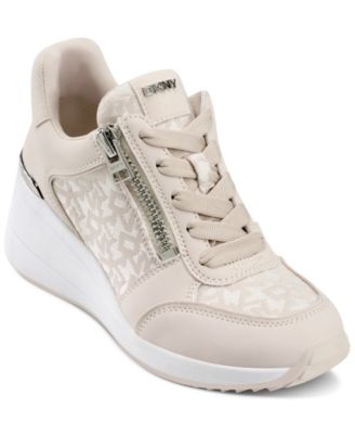 DKNY Women's Kalina Lace-Up Wedge Sneakers