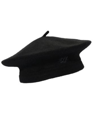 Lauren Ralph Lauren Classic Wool Logo Beret Hat