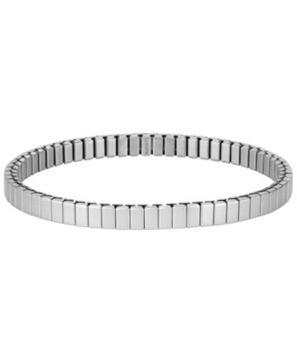 Женский браслет Lacoste Courtline Stainless Steel Green Enamel and Crystal Baguette Stretch Band