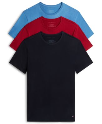 Мужская коротко рукавная футболка с круглым вырезом из хлопка Tommy Hilfiger, 3 шт