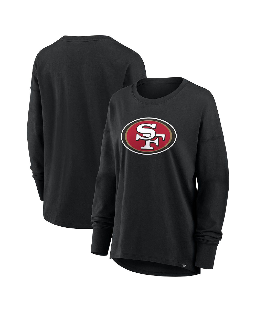 Женская футболка Fanatics San Francisco 49ers Black Long Sleeve