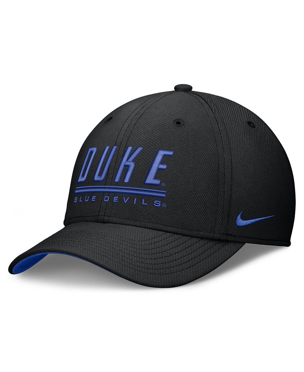 Nike Мужская кепка Duke Blue Devils Game Day Rise Swooshflex черная