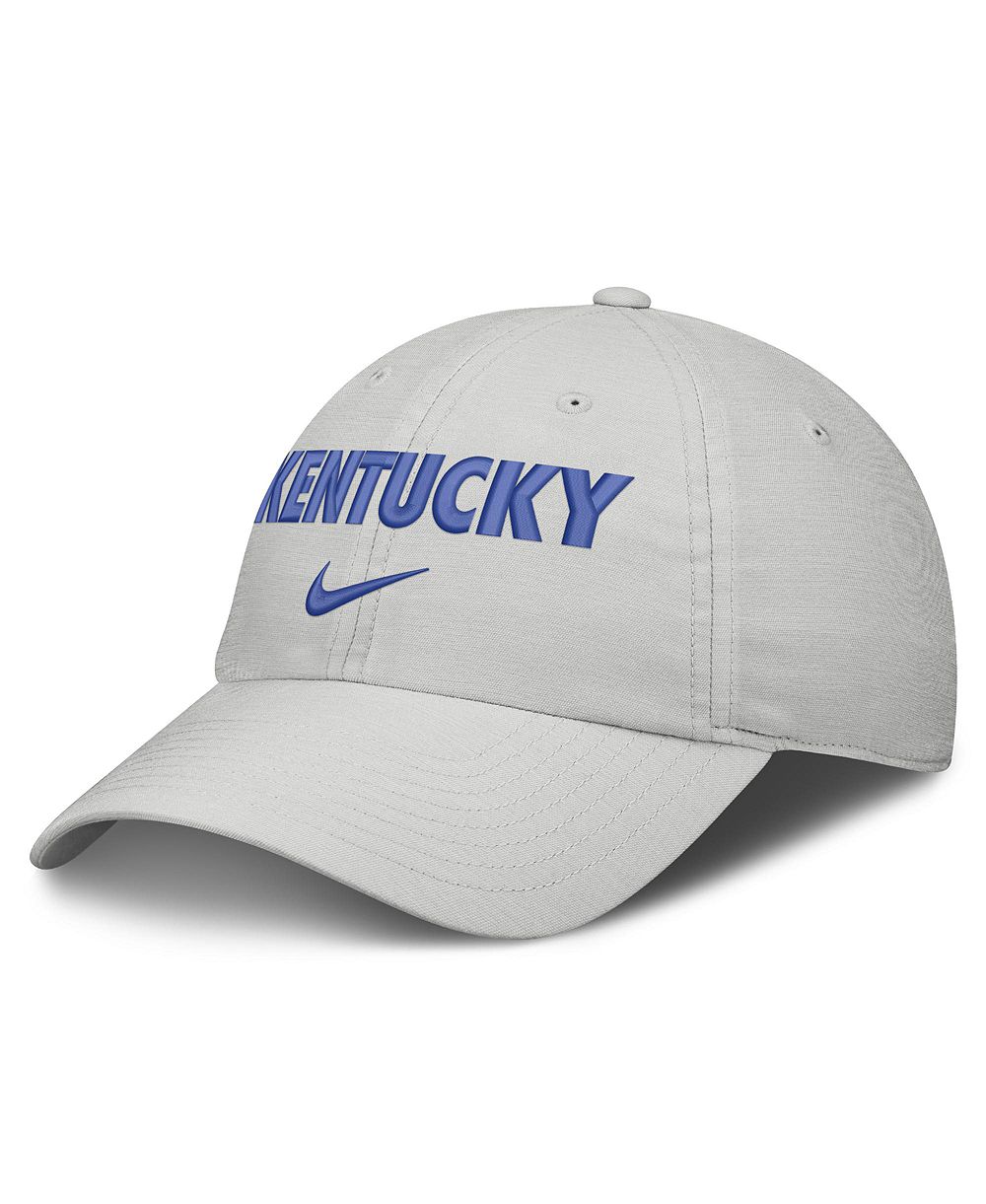 Мужская и женская кепка Nike Gray Kentucky Wildcats On-Field Gameday Adjustable Club