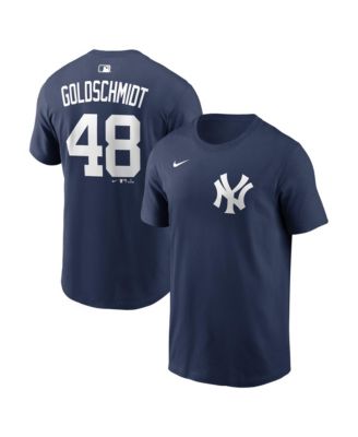 Мужская футболка Nike New York Yankees с именем и номером Paul Goldschmidt, цвет Navy