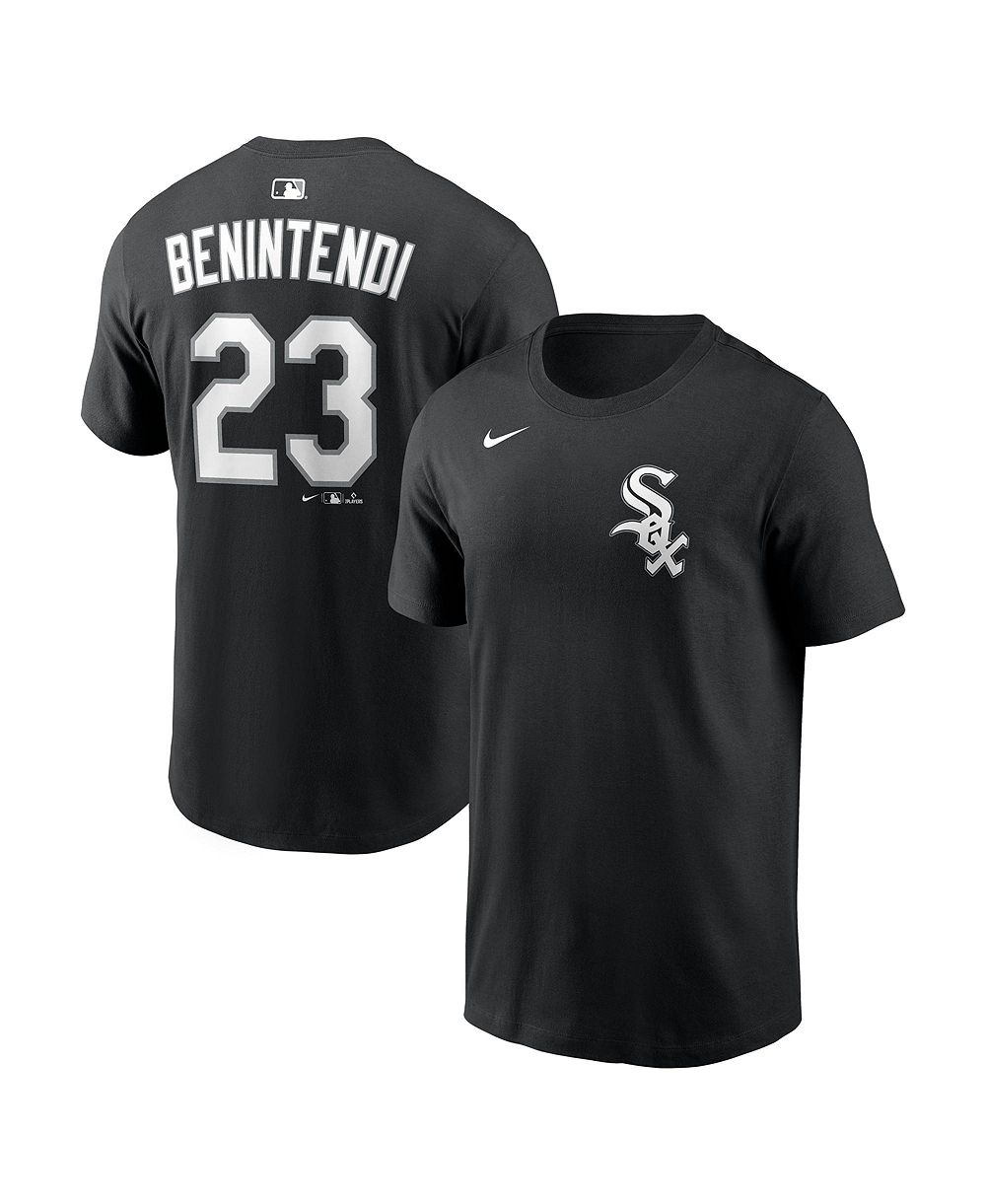 Nike Men's Andrew Benintendi Black Chicago White Sox Name & Number T-Shirt
