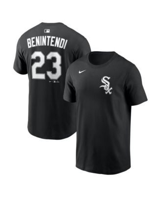 Nike Men's Andrew Benintendi Black Chicago White Sox Name & Number T-Shirt