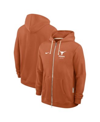 Nike Мужское худи Texas Longhorns 2026 Sideline Standard Issue Dri-FIT Full-Zip Orange