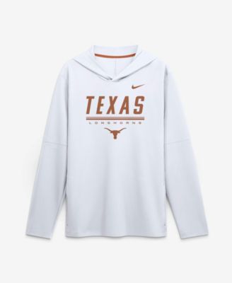 Мужская футболка Nike White Texas Longhorns 2026 Sideline Lightweight Long Sleeve Hooded Dri-FIT