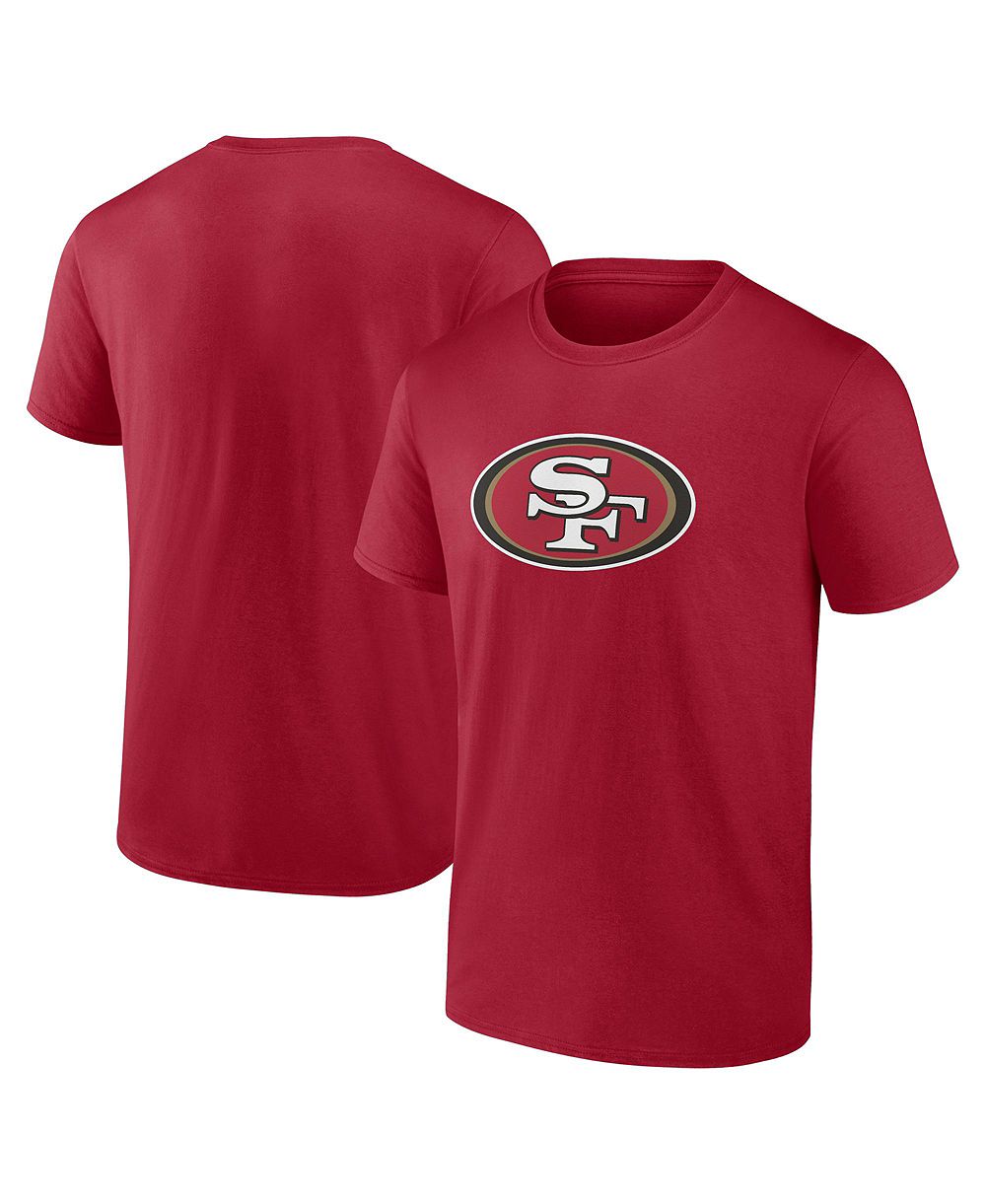 Мужская футболка Logo Athletic Scarlet San Francisco 49ers Primary Logo