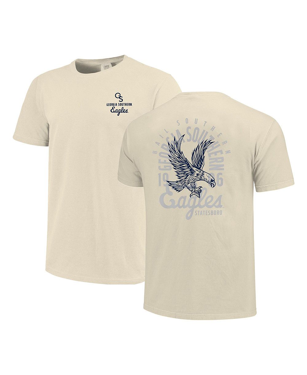 Футболка Image One Men's Cream Georgia Southern Eagles Mascot Overlay