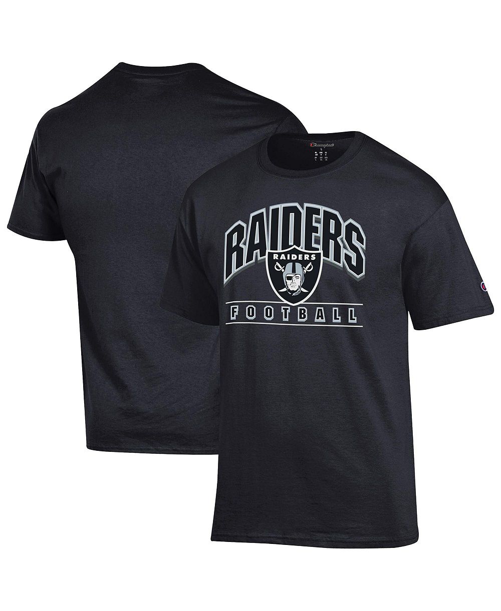 Мужская футболка Champion Black Las Vegas Raiders Football