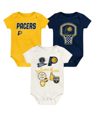 Набор боди Outerstuff Baby Boys and Girls 3-Pack Indiana Pacers Littlest Player