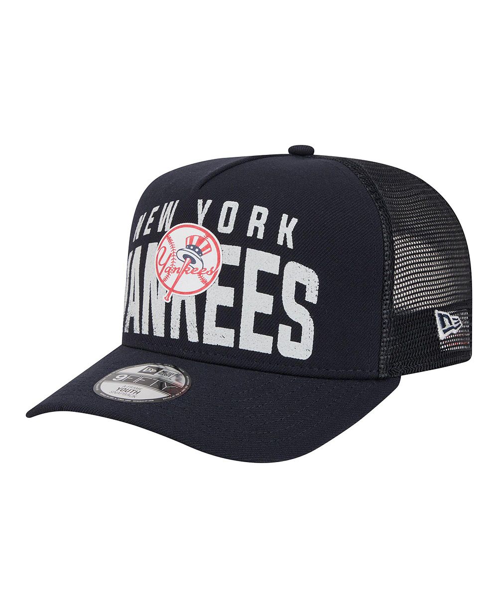 New Era Детский Navy New York Yankees Logo Fade A-Frame 9FIFTY Snapback Hat