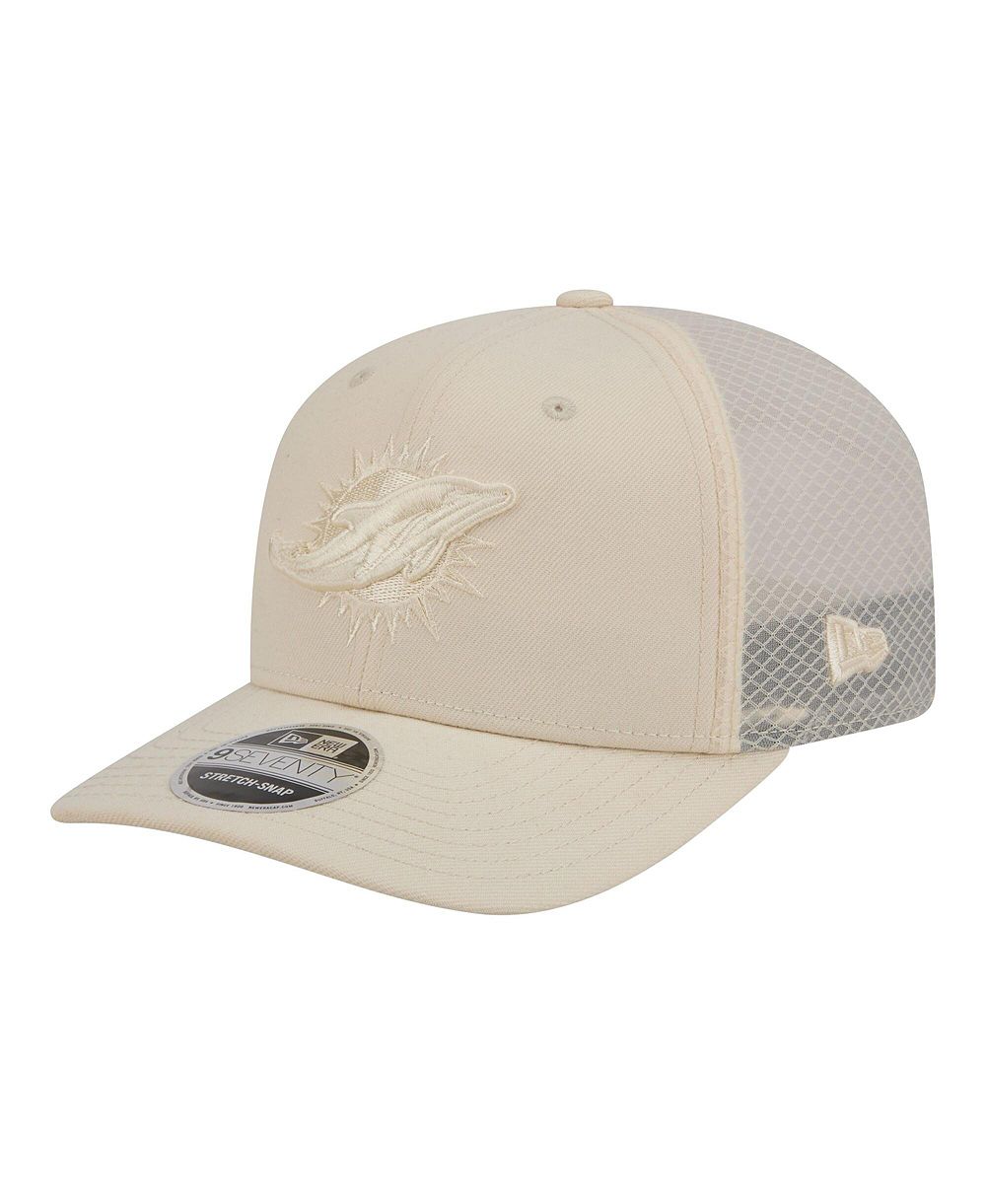 New Era Мужская кремовая кепка Miami Dolphins Color Pack 9SEVENTY Adjustable