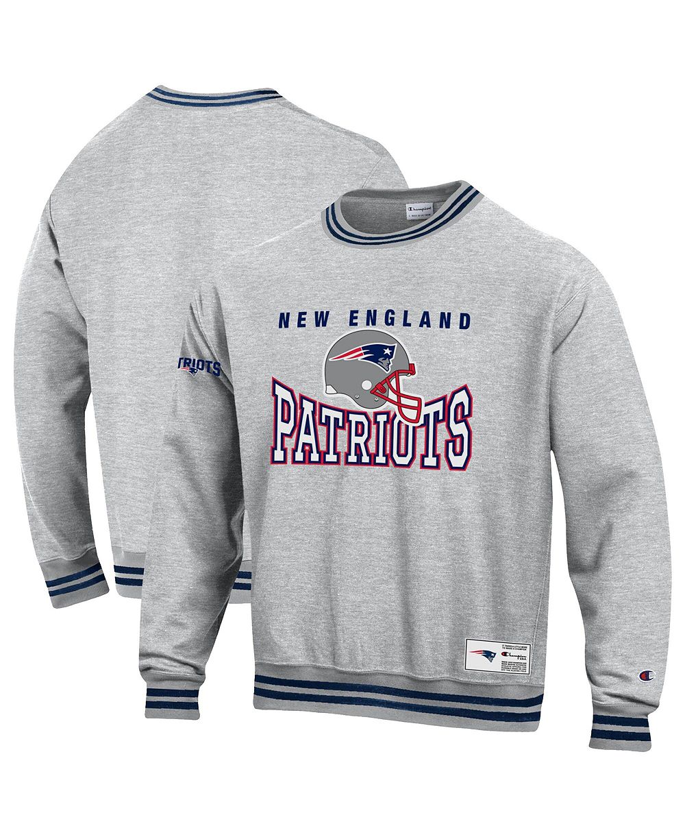 Мужское свитшот Champion Gray New England Patriots Reverse Weave Fleece