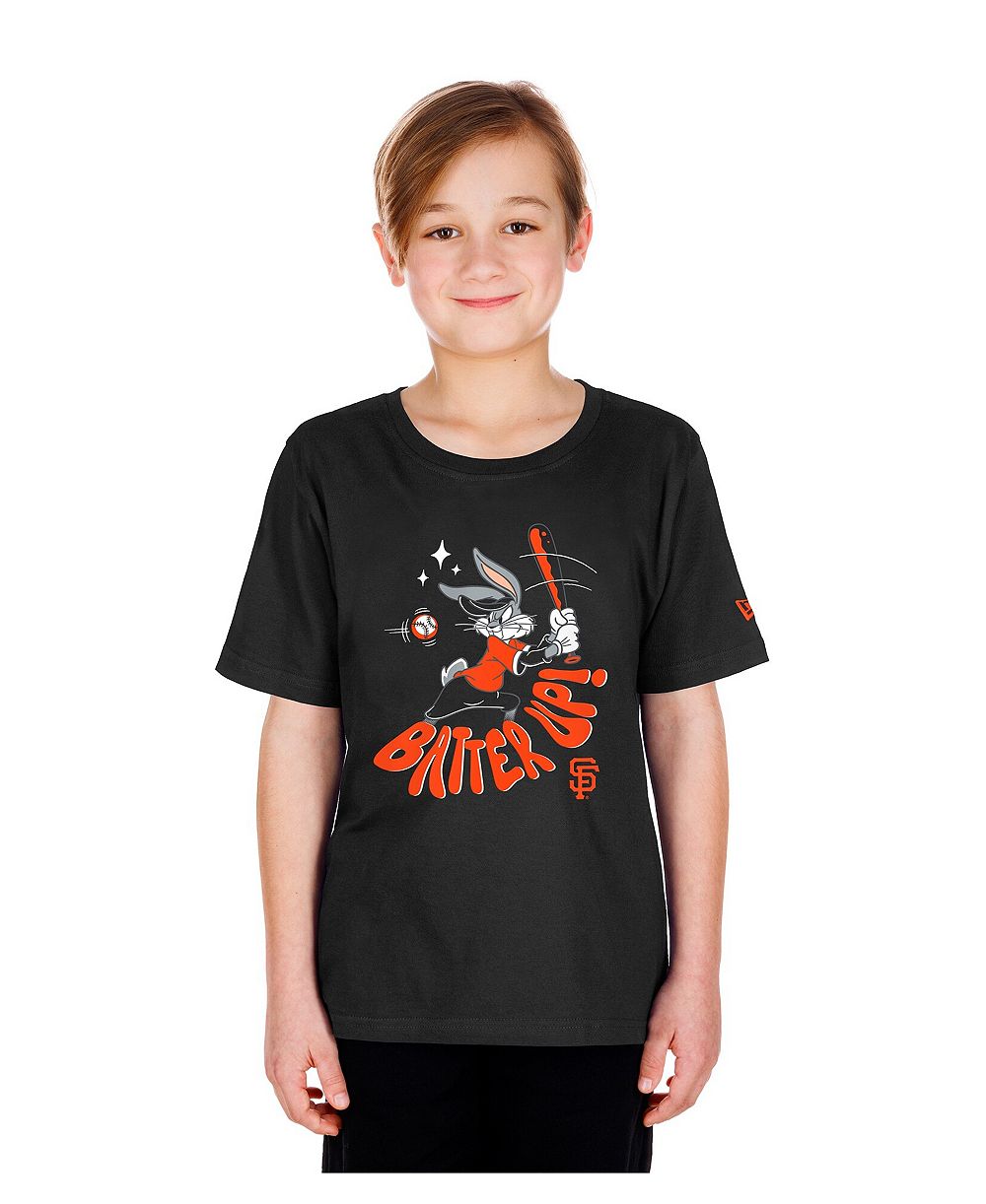 Футболка New Era для мальчиков и девочек Black San Francisco Giants Looney Tunes