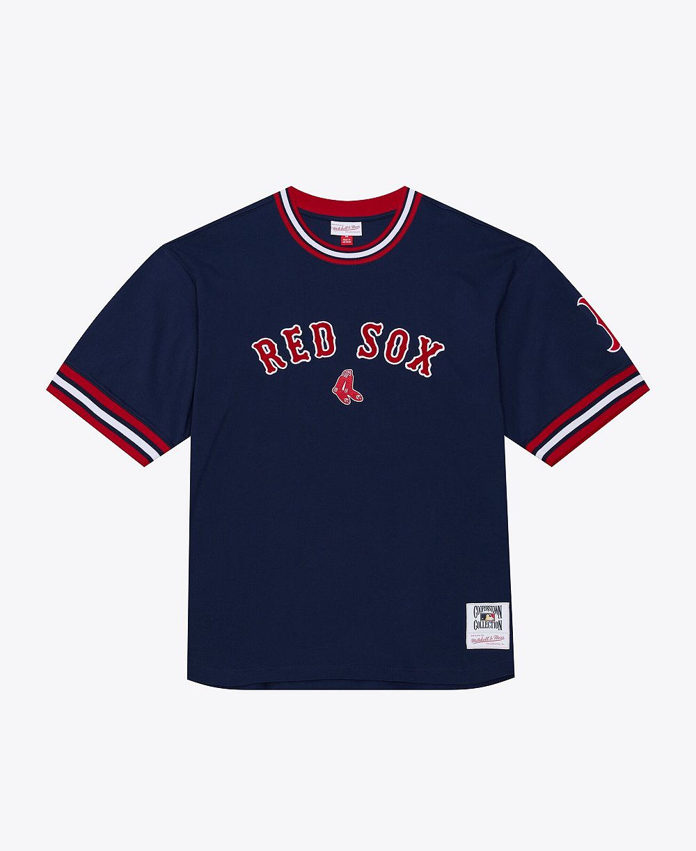 Mitchell & Ness Мужская футболка Boston Red Sox Wild Pitch Ringer