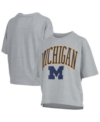 Pressbox Women's Gray Michigan Wolverines Nelson T-Shirt