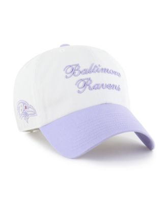 '47 Brand Women's White Baltimore Ravens Gelato Two-Tone Clean Up Adjustable Hat