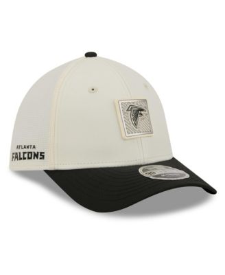 Мужская кепка New Era Cream/Black Atlanta Falcons 2026 NFL Training Camp 39THIRTY Flex