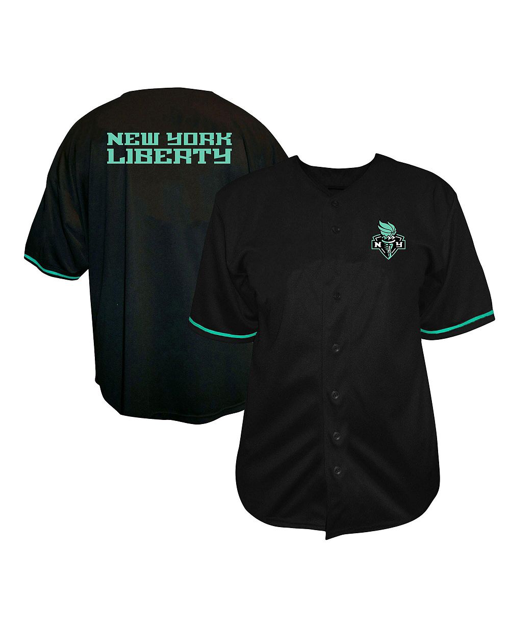 Fanatics Men's Black New York Liberty Big & Tall Full-Button Fashion Jersey