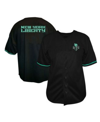 Fanatics Men's Black New York Liberty Big & Tall Full-Button Fashion Jersey