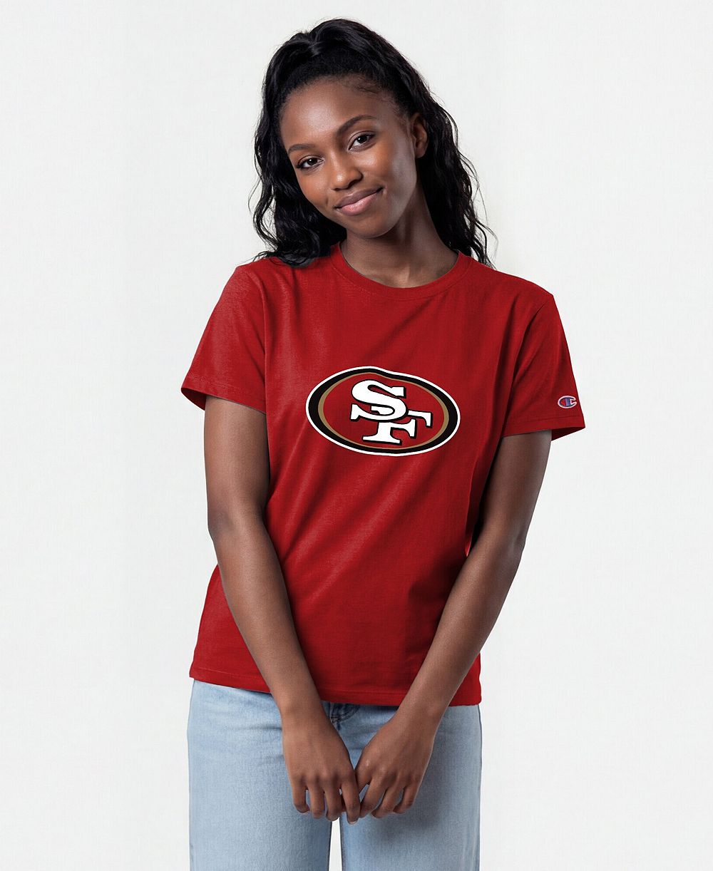 Женская футболка Champion Scarlet San Francisco 49ers Logo