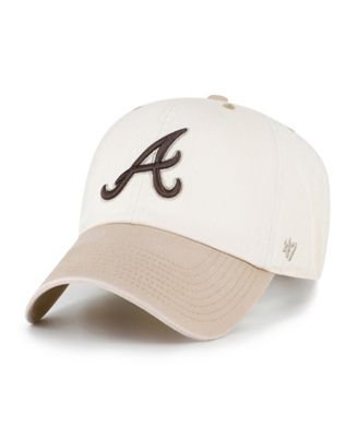 Мужская кепка '47 Brand Natural/Tan Atlanta Braves Neutral Terrain Clean Up Adjustable Hat