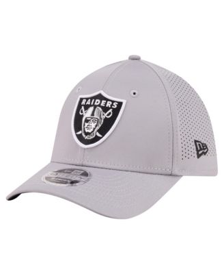 New Era Men's Gray Las Vegas Raiders 39THIRTY M-Crown Flex Fit Hat