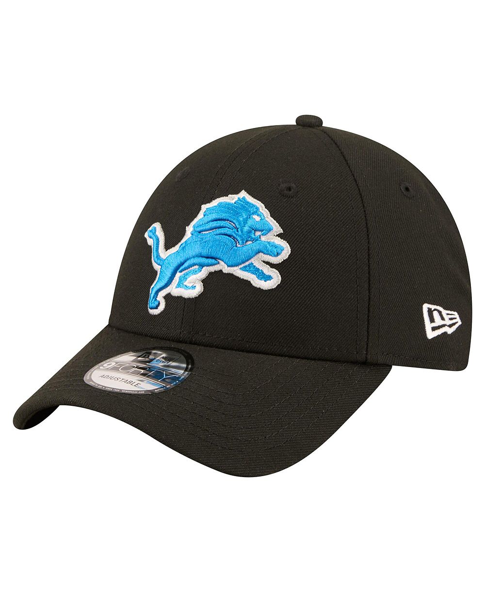 Мужская кепка New Era Detroit Lions Core Team 9FORTY регулируемая черная