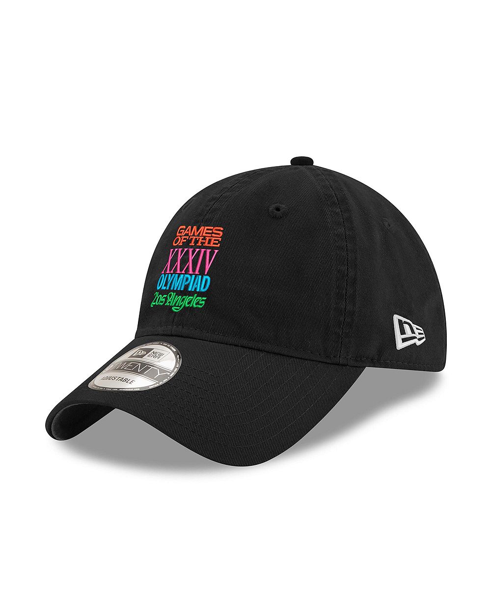 New Era Мужская бейсболка LA28 Superbloom Collection 9TWENTY, регулируемая, черная