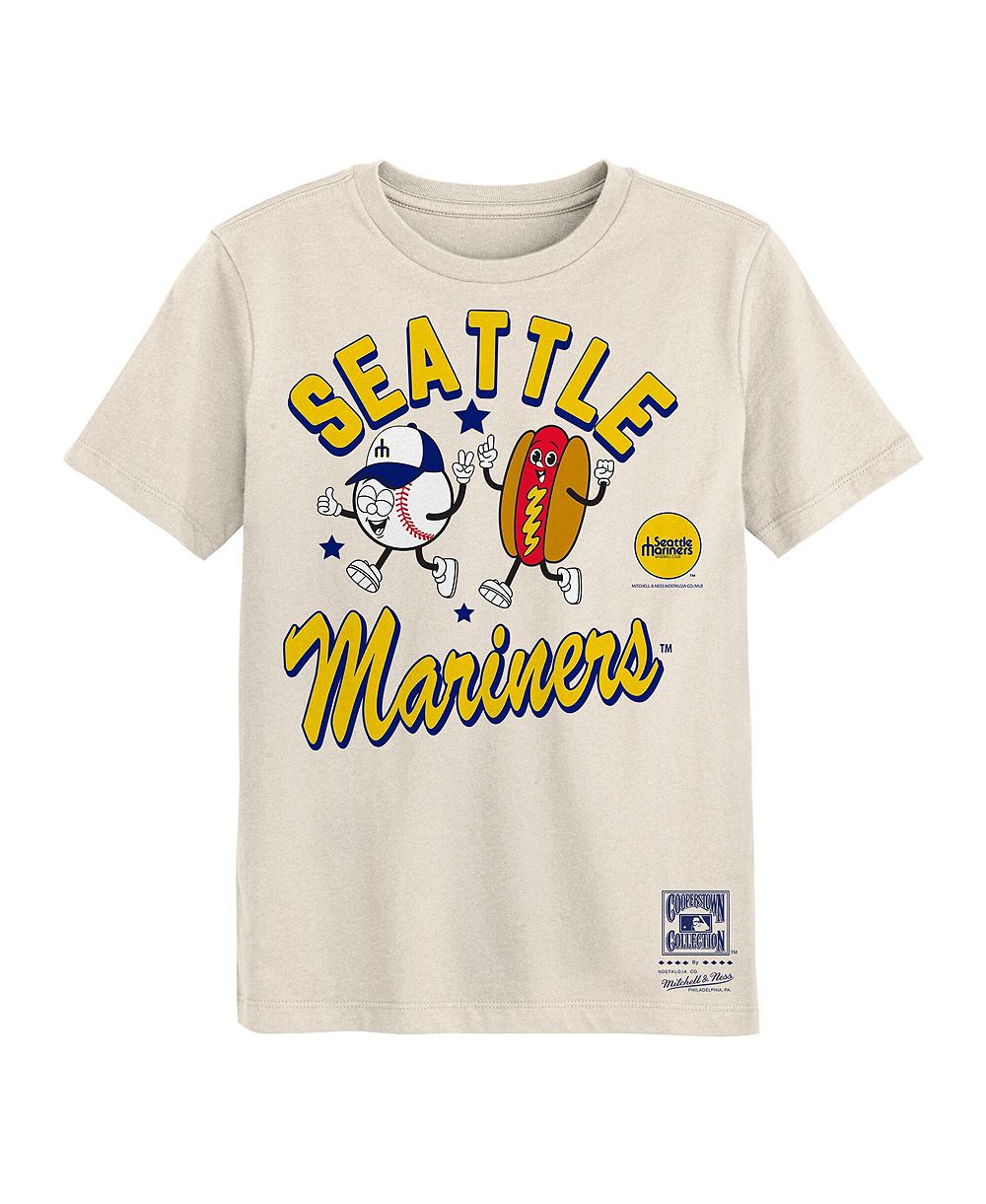 Детская футболка Mitchell & Ness Preschool Natural Seattle Mariners Snack