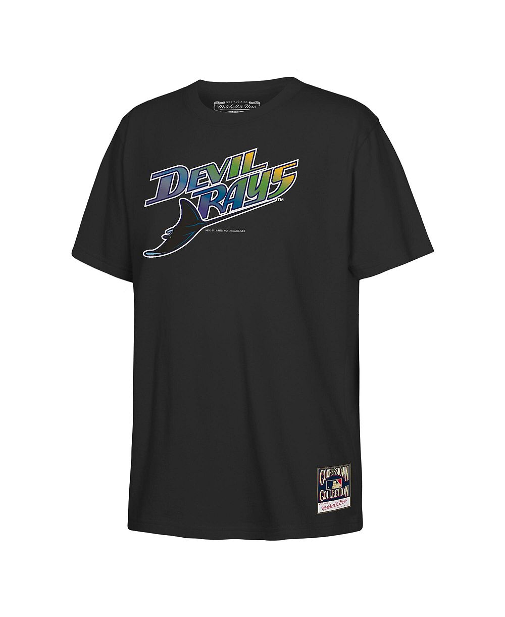 Детская футболка Mitchell & Ness Black Tampa Bay Rays Retro Logo