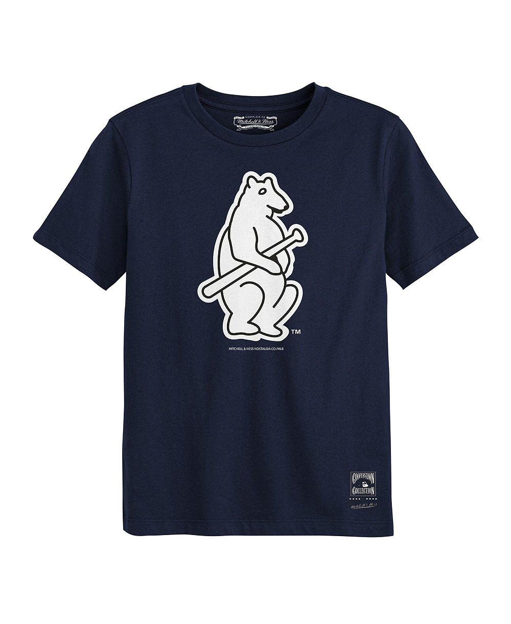 Mitchell & Ness Детская футболка Chicago Cubs Retro Logo, темно-синяя