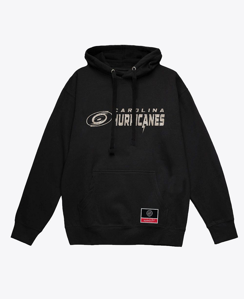 Мужское худи Mitchell & Ness Black Carolina Hurricanes True Timber Camo