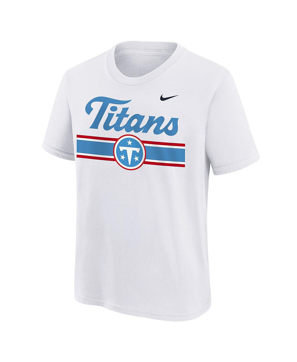 Футболка Nike для мальчиков и девочек White Tennessee Titans Pass Rusher