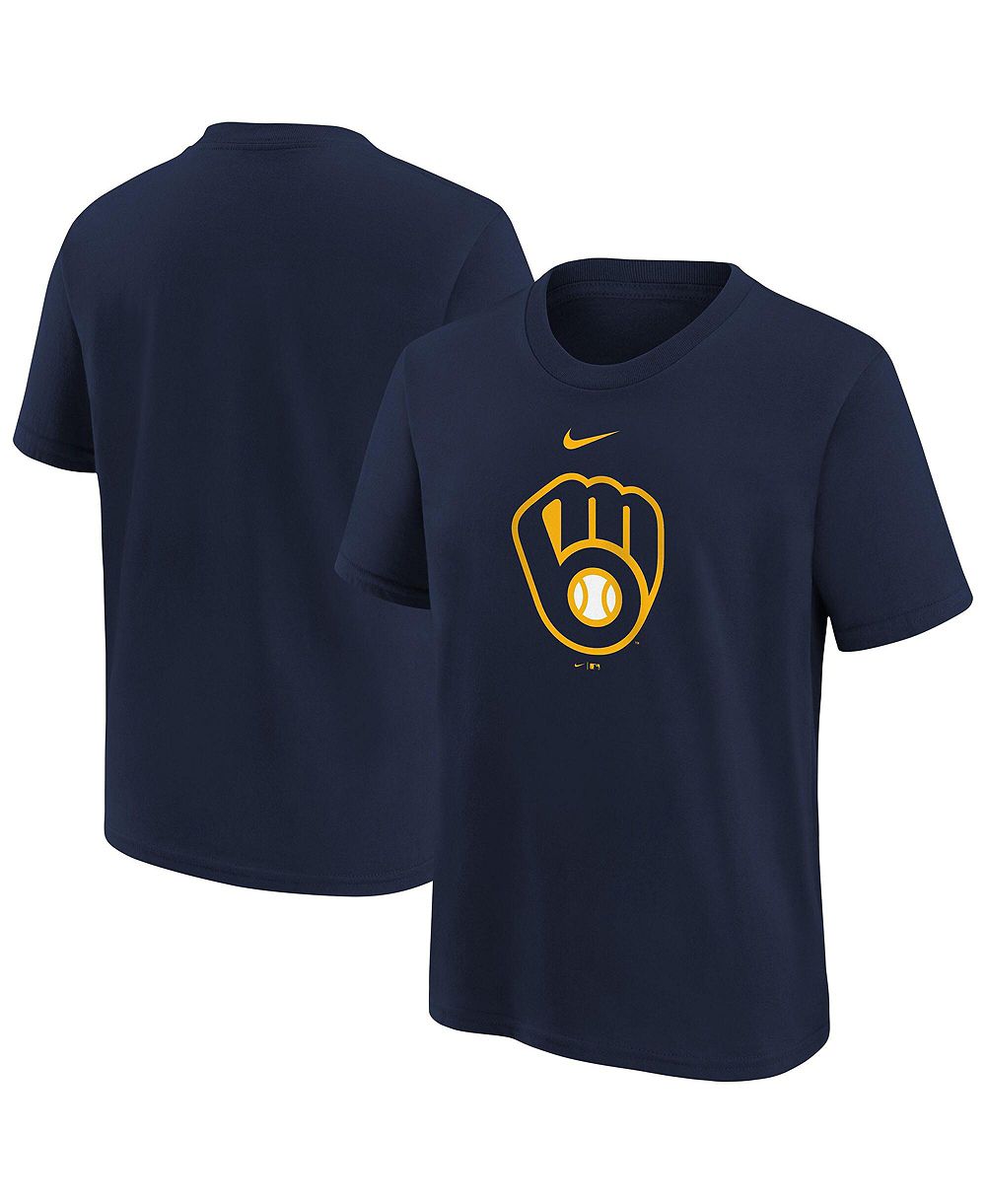Детская футболка Nike Navy Milwaukee Brewers Large Logo