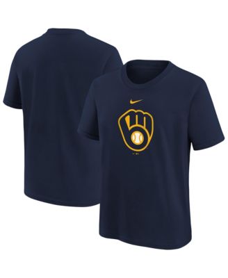 Детская футболка Nike Navy Milwaukee Brewers Large Logo
