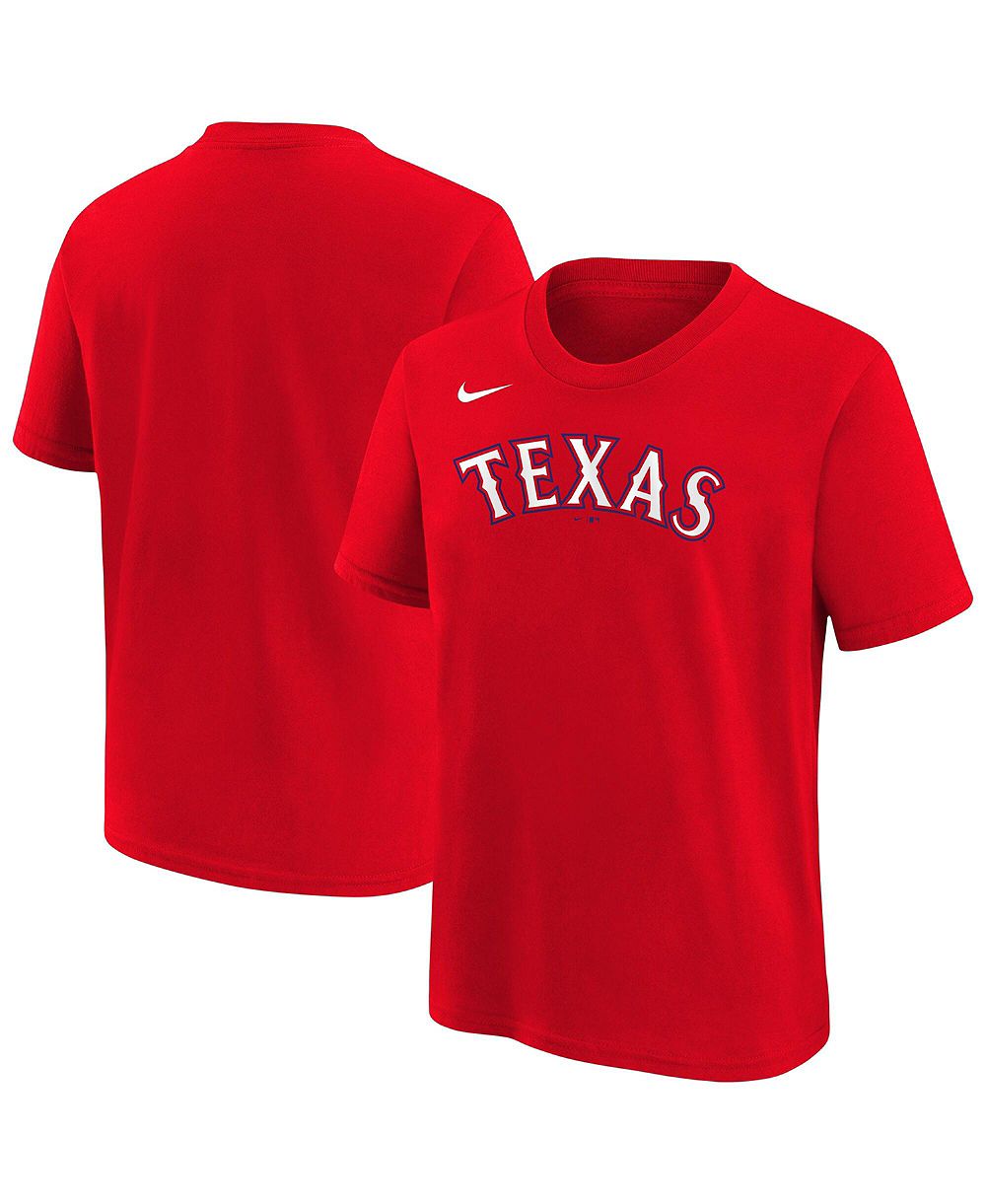 Детская футболка Nike Red Texas Rangers Wordmark