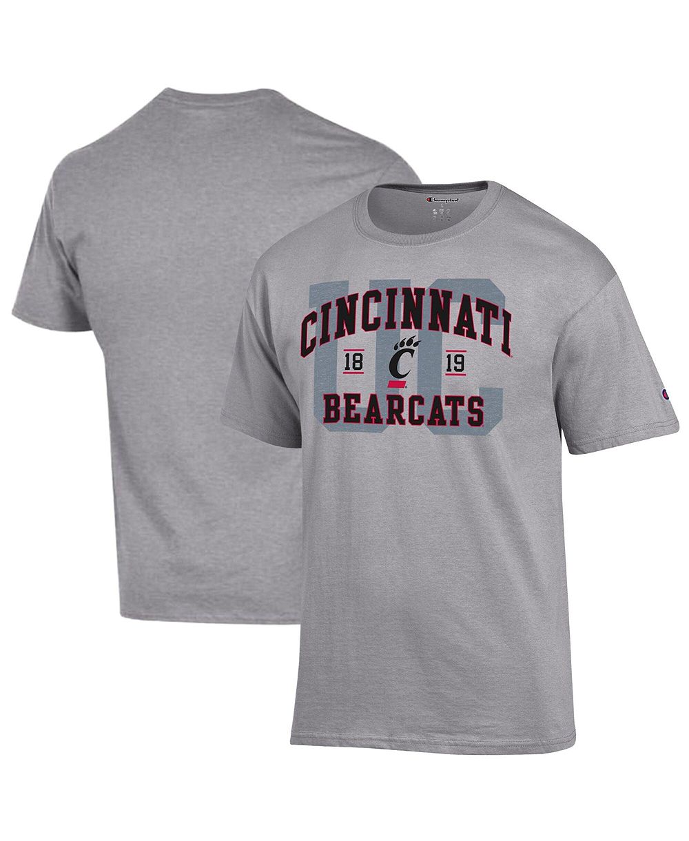 Мужская футболка Champion Heather Gray Cincinnati Bearcats Varsity