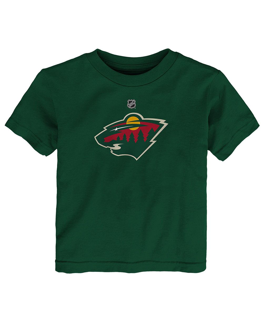 Детская футболка Outerstuff Green Minnesota Wild Primary Logo