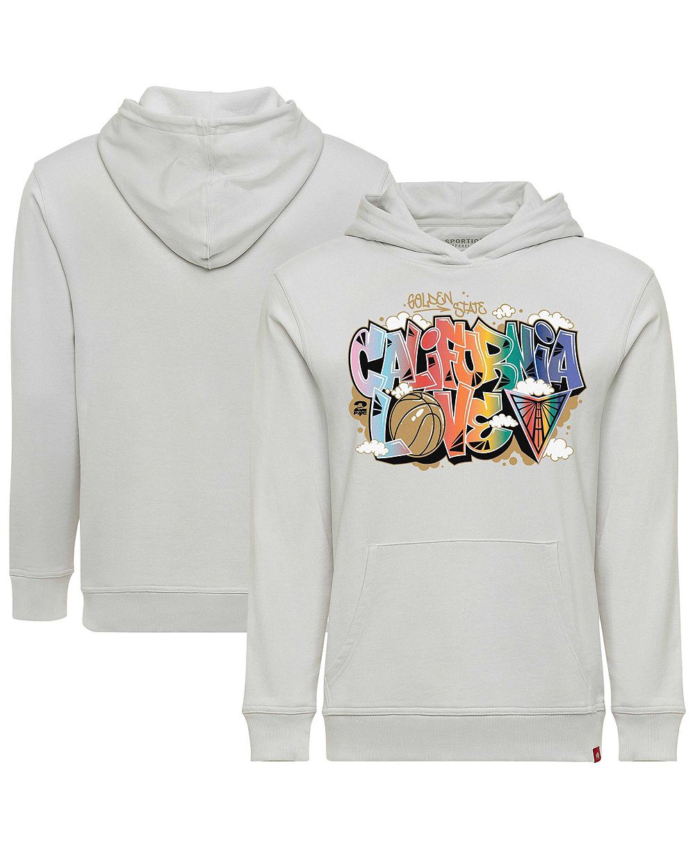Мужская и женская худи Sportiqe x 2PAC California Love Gray Golden State Valkyries Pride Drake