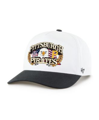 Мужская кепка '47 Brand White/Black Pittsburgh Pirates Americana Eagle Hitch Adjustable