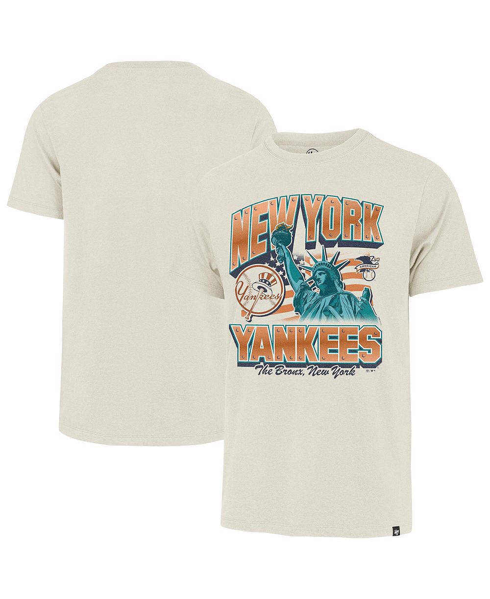 '47 Brand Мужская кремовая футболка New York Yankees