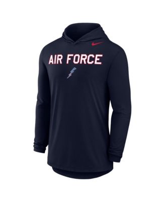 Nike Men's Navy Air Force Falcons Freedom 250 Hooded Long Sleeve T-Shirt