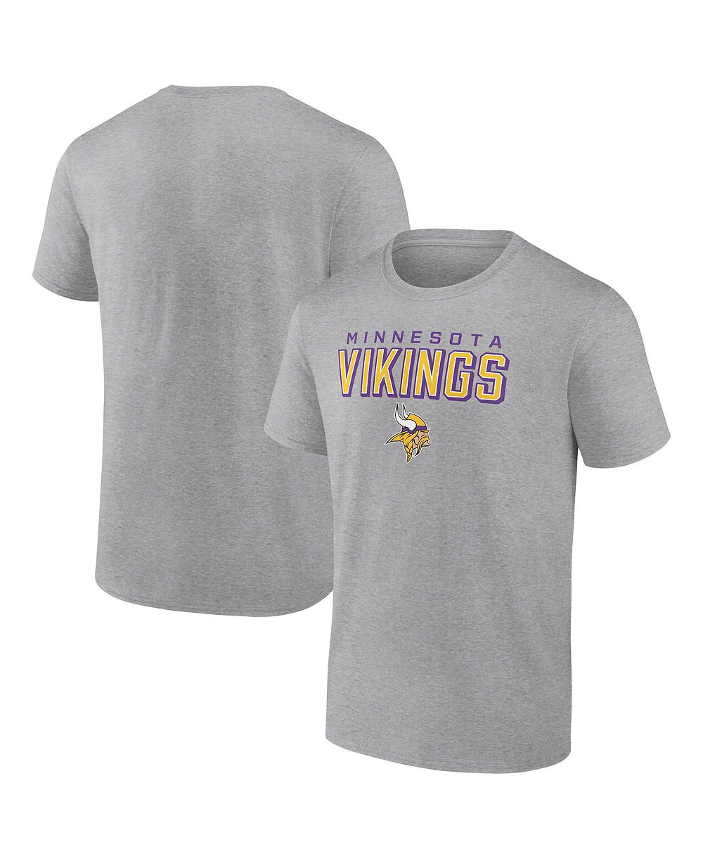 Мужская футболка Fanatics Mto Label Heather Gray Minnesota Vikings Swagger