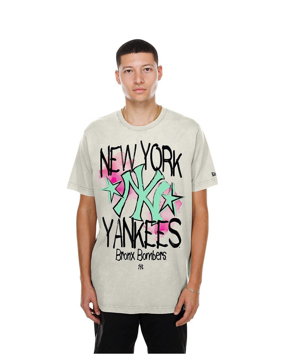 Мужская футболка New Era Cream New York Yankees Lifestyle Punk Core