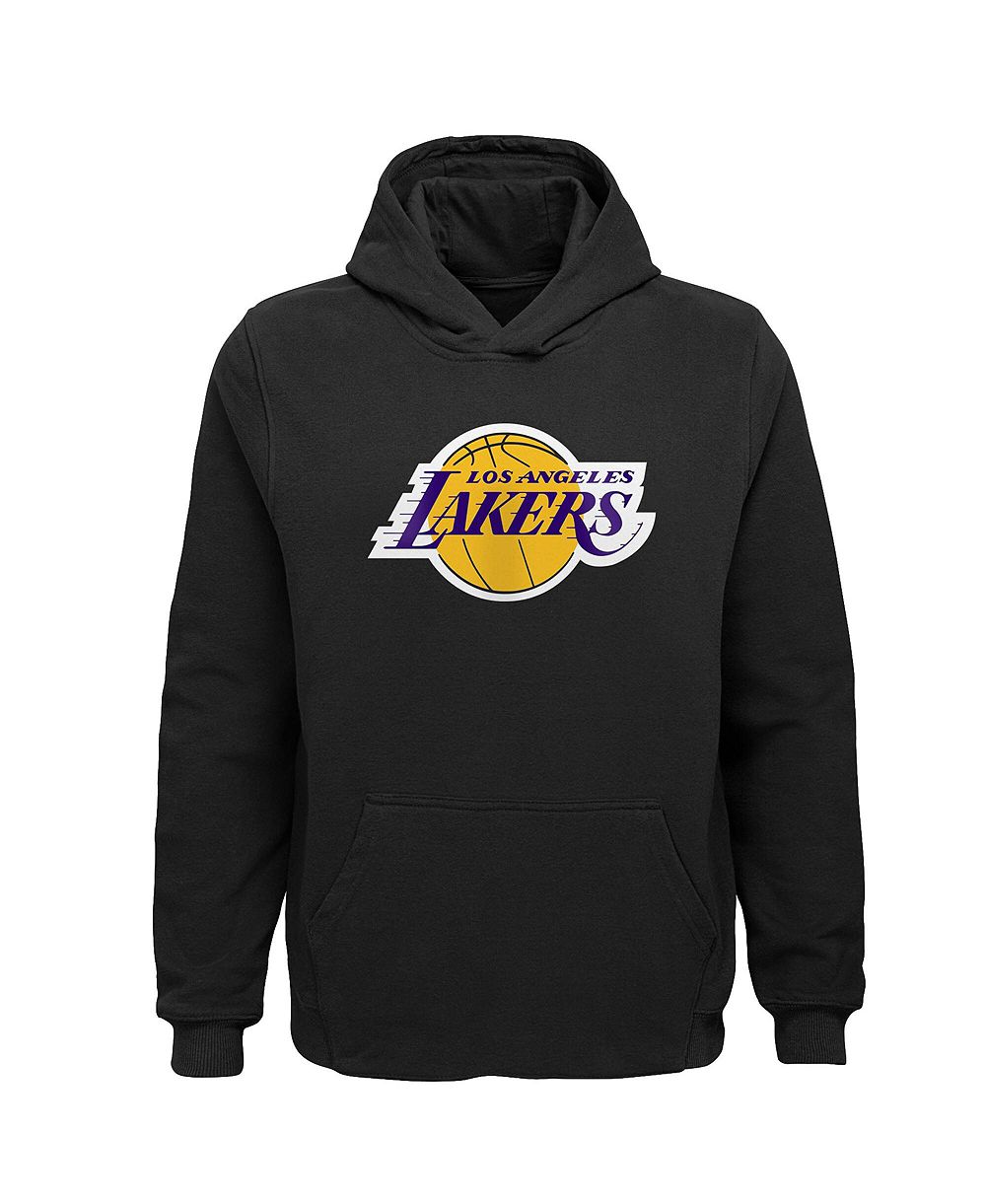 Outerstuff толстовка с капюшоном Black Los Angeles Lakers Primary Logo для мальчиков и девочек
