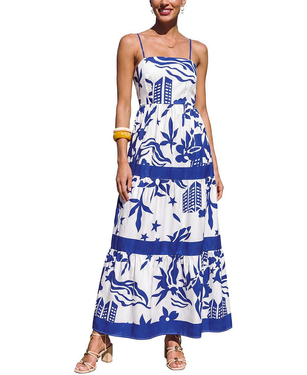 Cupshe Женский Heating Up Tropical Maxi Beach Dress