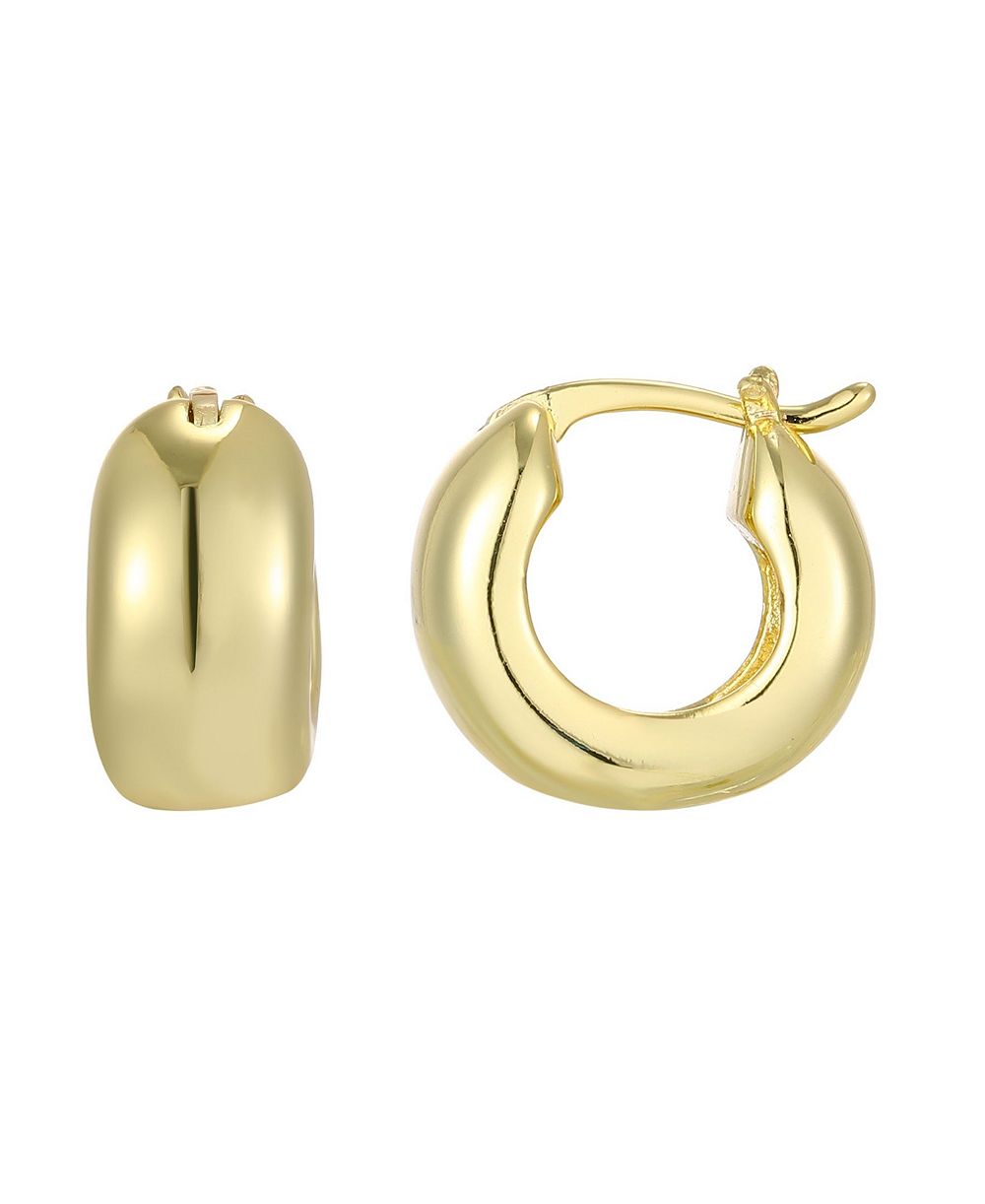 Серьги-кольца ADORNIA Metal-tone Chubby Purse Hoop